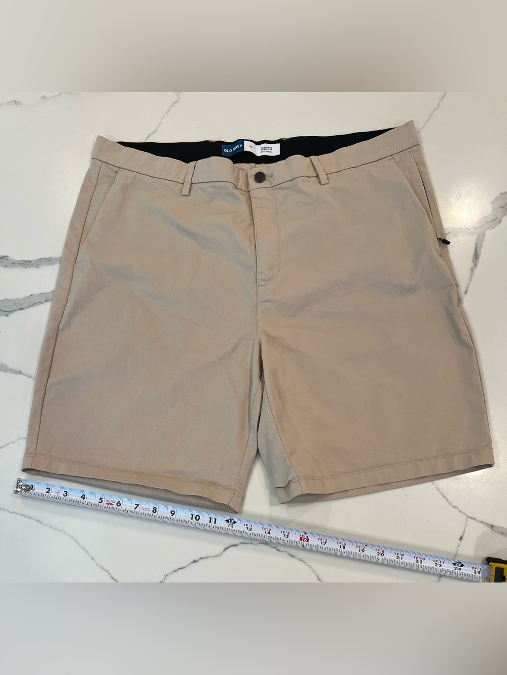Old Navy Men's Flat-Front Tan Shorts